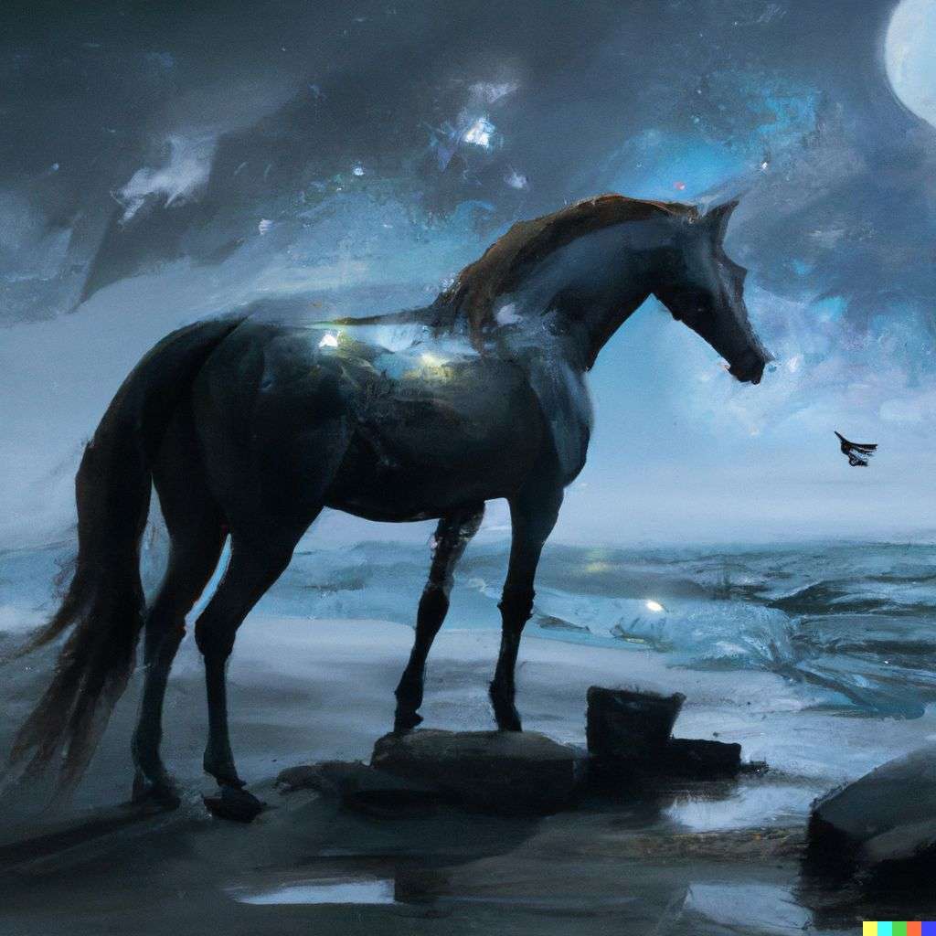a horse, by Stephan Martiniere
